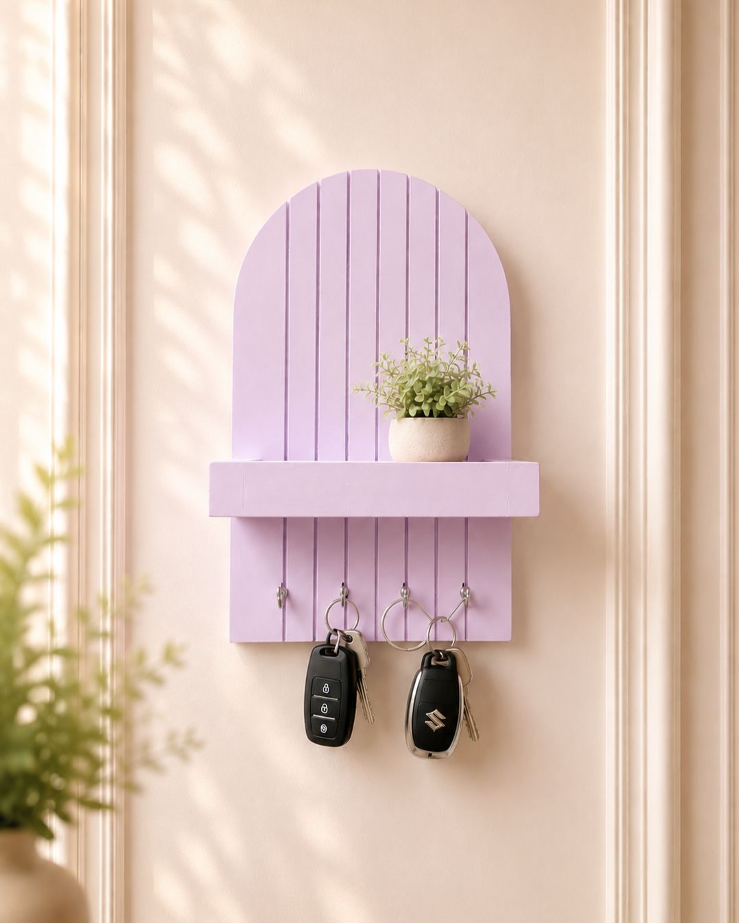 Trendy Arch Key Holder with Shelf